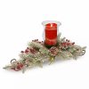 Home * | Best Pirce National Tree 30 Snowy Bristle Christmas Candle Holder And Centerpiece Green