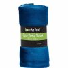 Bed & Bath * | Best Deal Lexi Home Versatile 50 X 60 Cozy Premiuim Fleece Throw Blanket 24 Pack Dark Blue