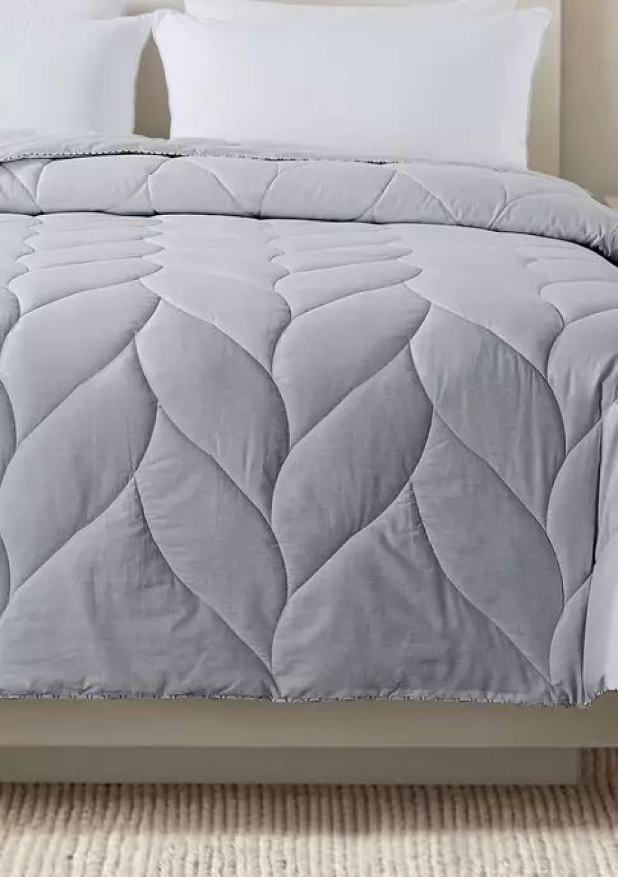 Bed & Bath * | Outlet Waverly Antimicrobial Grey Down Alternative Comforter Gray