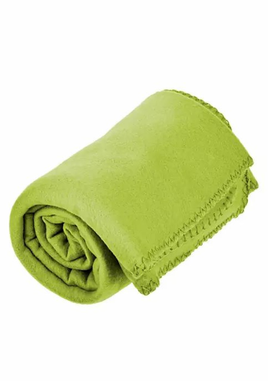 Bed & Bath * | Hot Sale Lexi Home Versatile 50 X 60 Cozy Premiuim Fleece Throw Blanket Baby Pink 12 Pack Lime Green