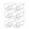 Home * | Hot Sale Lexi Home Eco Conscious Acrylic Fridge And Cabinet Wine Holder Organizer Set Of 6 Clear