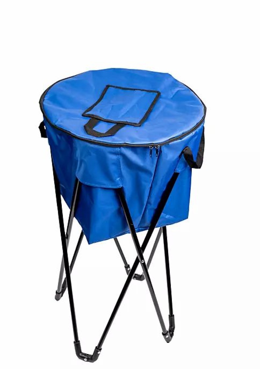 Home * | Top 10 Lexi Home Soft-Sided Insulated Camping Party Chest Cooler With Stand And Carry Bag 20Lb Capacity Blue