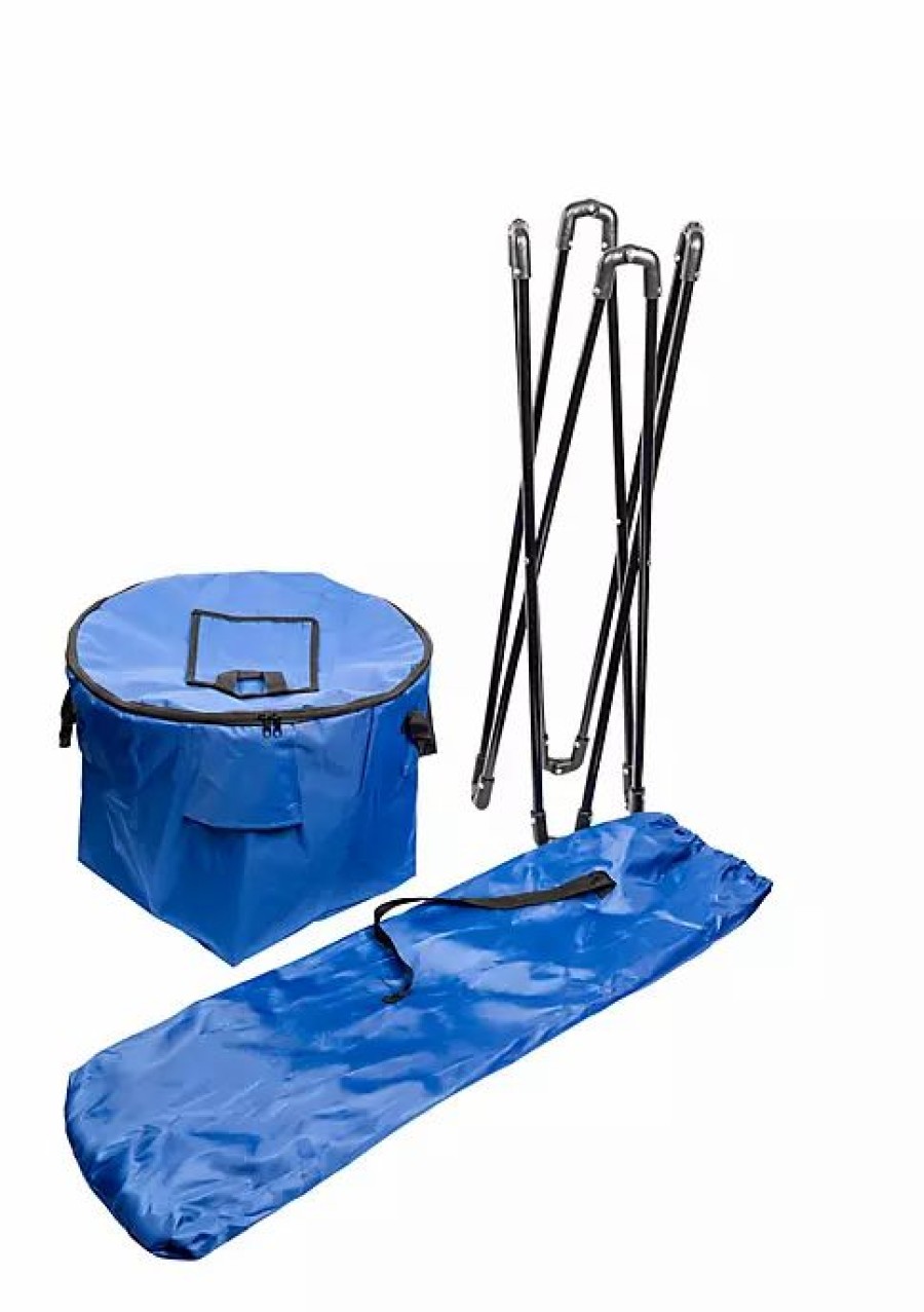 Home * | Top 10 Lexi Home Soft-Sided Insulated Camping Party Chest Cooler With Stand And Carry Bag 20Lb Capacity Blue