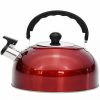 Home * | Outlet Lexi Home 3.5 L Stainless Steel Stovetop Tea Kettle Red