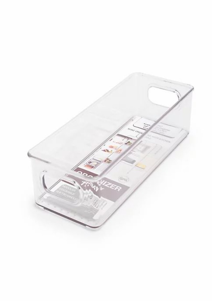 Home * | Budget Lexi Home Eco Conscious 10 X 4 In. Acrylic Fridge Organizer Tray Clear