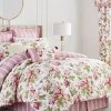 Bed & Bath * | New Waverly Forever Peony 4 Piece Comforter Set Berry