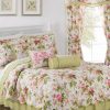 Bed & Bath * | Top 10 Waverly Emma'S Garden Quilt Set Blush