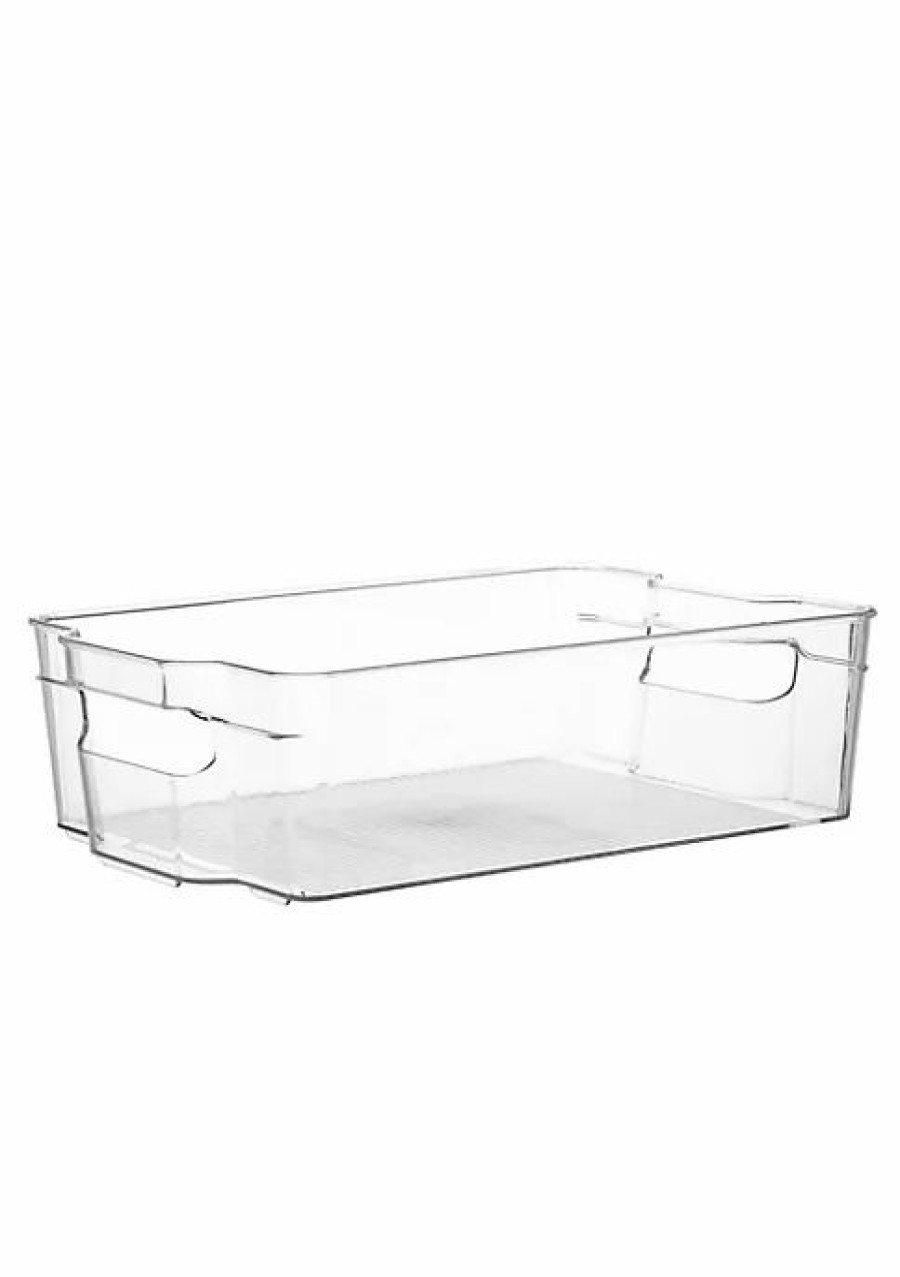 Home * | Wholesale Lexi Home Eco Conscious 13 X 8 Acrylic Fridge Organizer Tray Clear