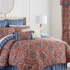 Bed & Bath * | Cheapest Waverly Norfolk Euro Sham Red