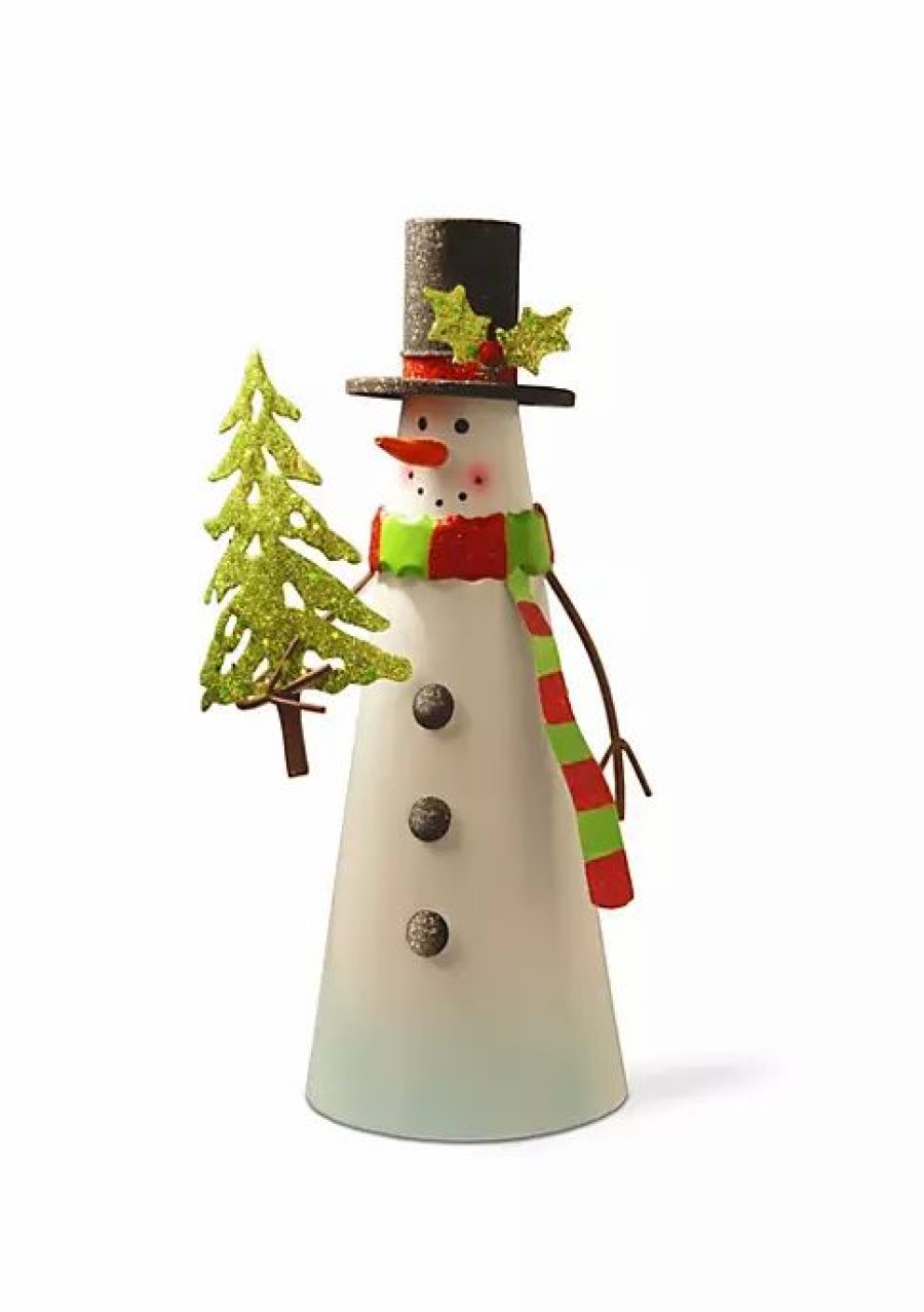 Home * | Wholesale National Tree 11.75 Standing Snowman Character Christmas Indoor Decor White