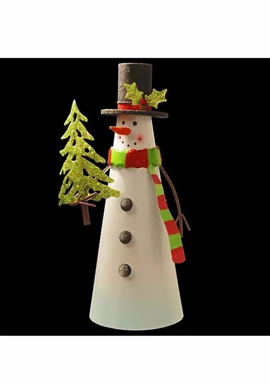 Home * | Wholesale National Tree 11.75 Standing Snowman Character Christmas Indoor Decor White