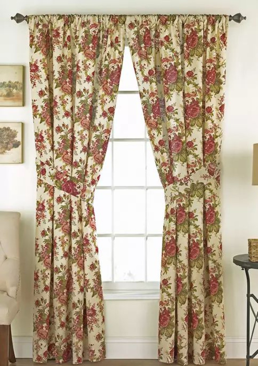 Home * | Discount Waverly Norfolk Drapery Panel Pair Tea Stain