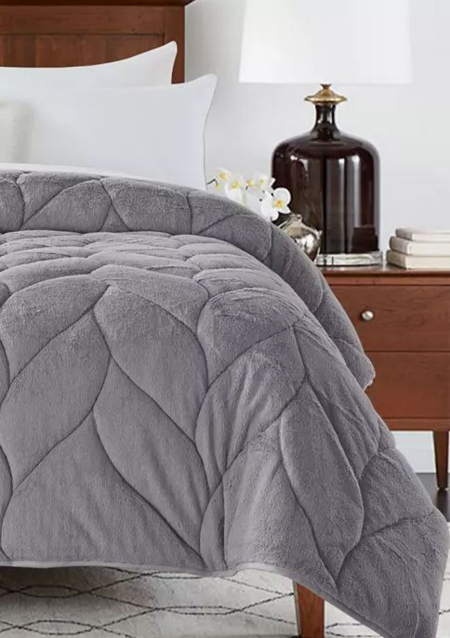 Bed & Bath * | Coupon Waverly Cozy Grey Down Alternative Comforter Gray