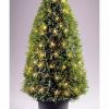 Home * | Cheap National Tree 42 Pre-Lit Artificial Potted Upright Juniper Tree 100 Clear Lights Green