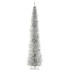 Trees * | Cheapest National Tree 9 Pencil Tinsel Artificial Christmas Tree Unlit Lights Silver