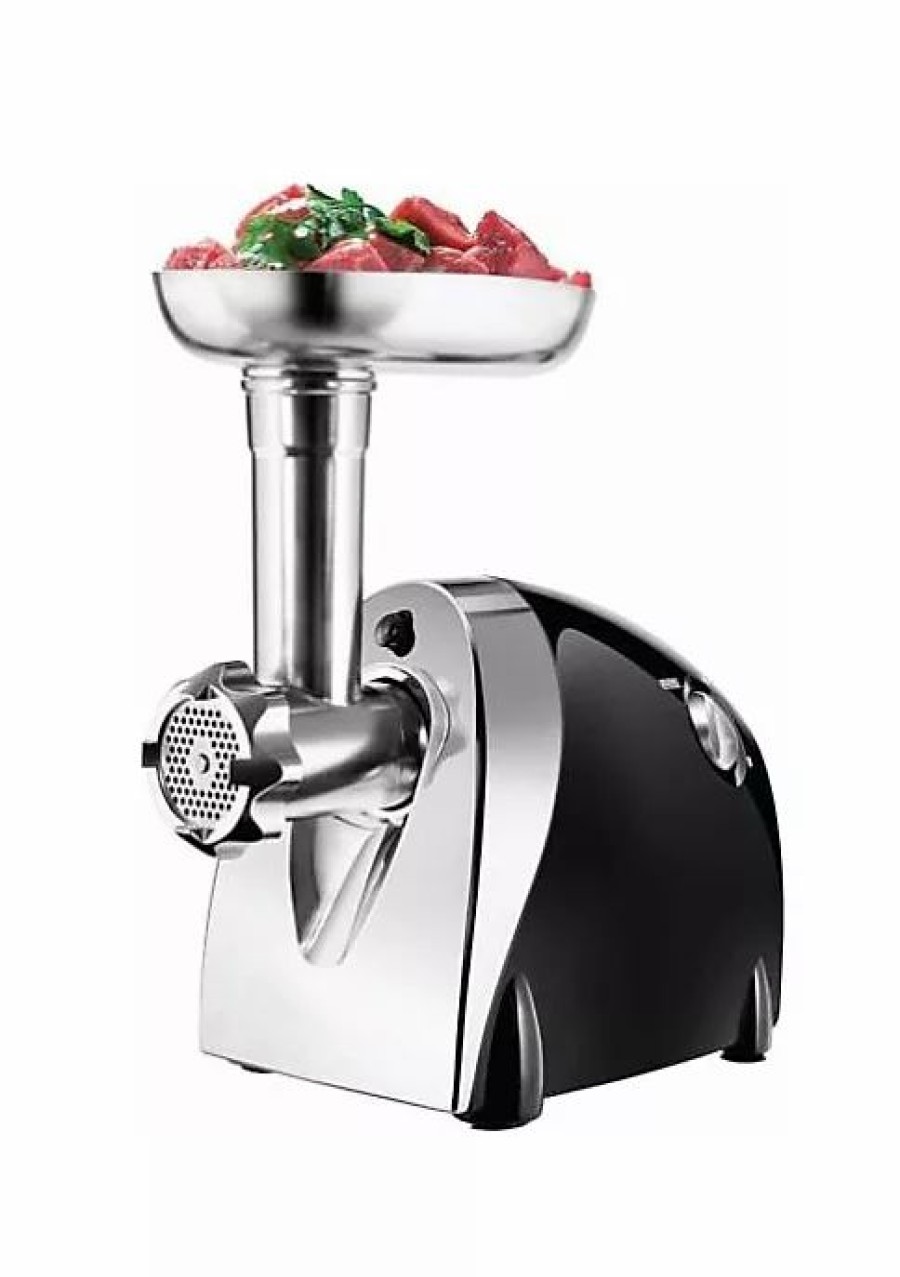 Home * | Hot Sale Lexi Home Chefman Meat Grinder Sausage Stuffer 3 Size Stainless Steel Grinding Plate 550W Black