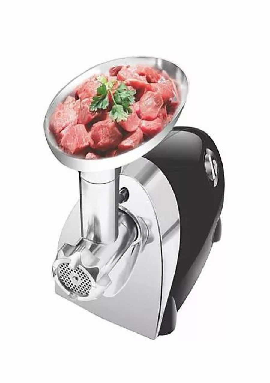 Home * | Hot Sale Lexi Home Chefman Meat Grinder Sausage Stuffer 3 Size Stainless Steel Grinding Plate 550W Black