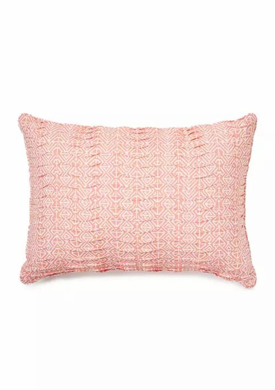 Bed & Bath * | Cheapest Waverly Speckled Ditsy Pillow 20 X 14 Coral