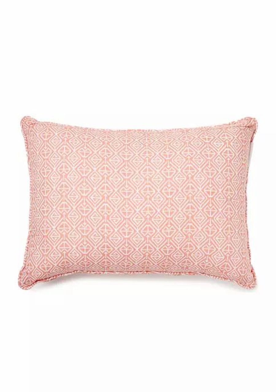 Bed & Bath * | Cheapest Waverly Speckled Ditsy Pillow 20 X 14 Coral