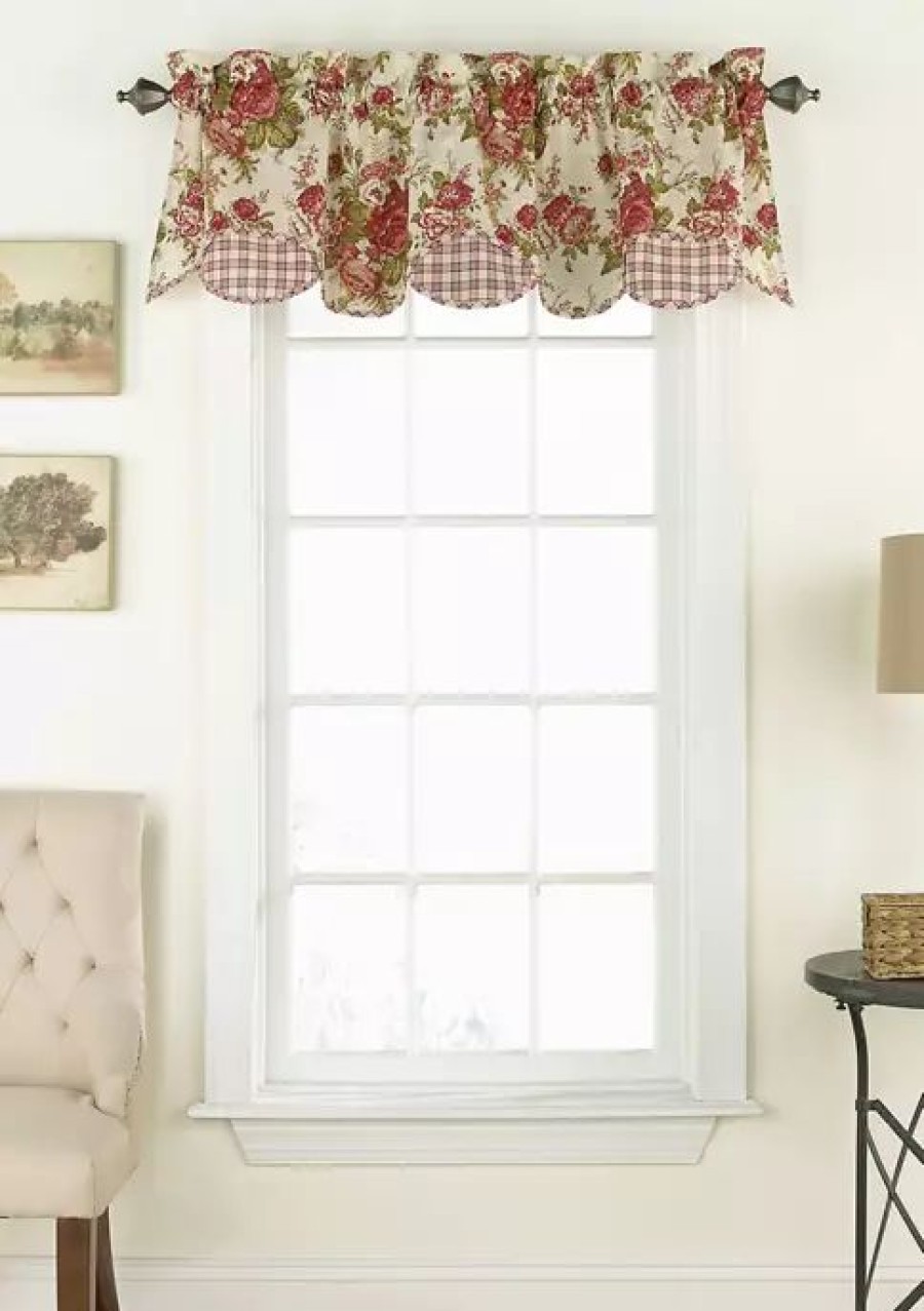 Home * | Outlet Waverly Norfolk Window Valance Tea Stain