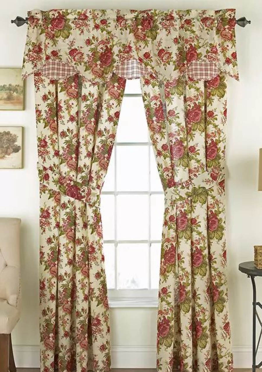 Home * | Outlet Waverly Norfolk Window Valance Tea Stain