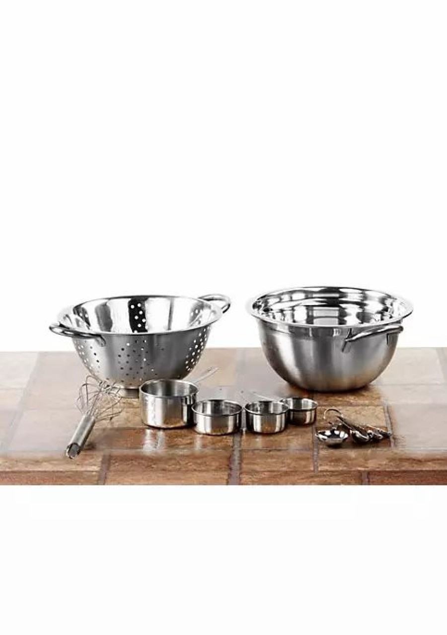 Home * | Promo Lexi Home Stainless Steel Mixing Bowls Set 11 Pcs Nickel/Silver