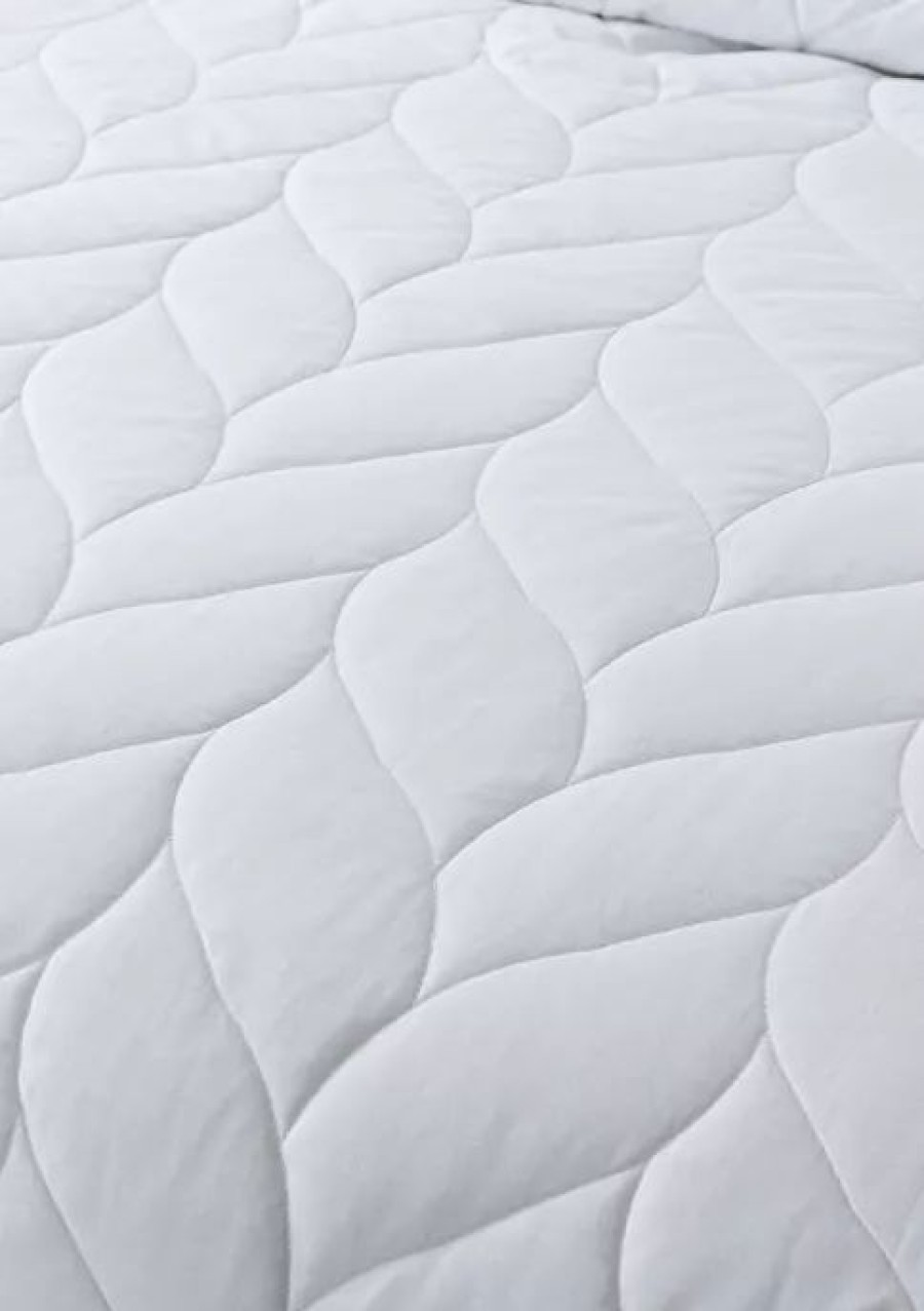 Bed & Bath * | Best Pirce Waverly Antimicrobial Cotton Down Alternative Blanket White