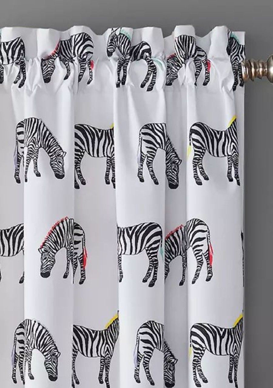 Home * | Brand New Waverly Spree Zebra Crossing Blackout Window Curtain Multi