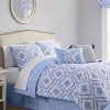 Bed & Bath * | Hot Sale Waverly Curves Ahead 4 Piece Quilt Set Blue Fog