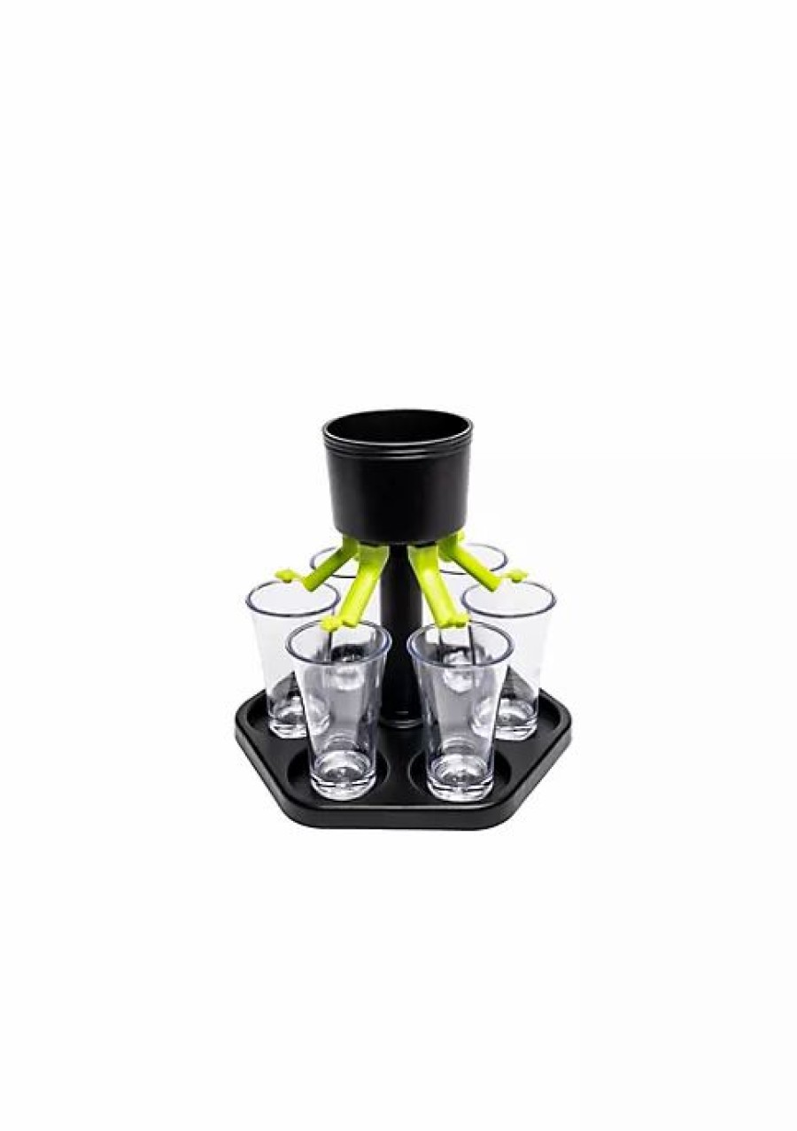 Home * | Hot Sale Lexi Home Plastic Liquor Shot Dispenser And Pourer Set With Individual Stoppers Multi