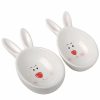 Home * | Discount National Tree 2-Piece And Pink Easter Bunny Candy Dishes 7.25 (Pack Of 2) White