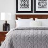 Bed & Bath * | Cheap Waverly Cozy Down Alternative Blanket Gray