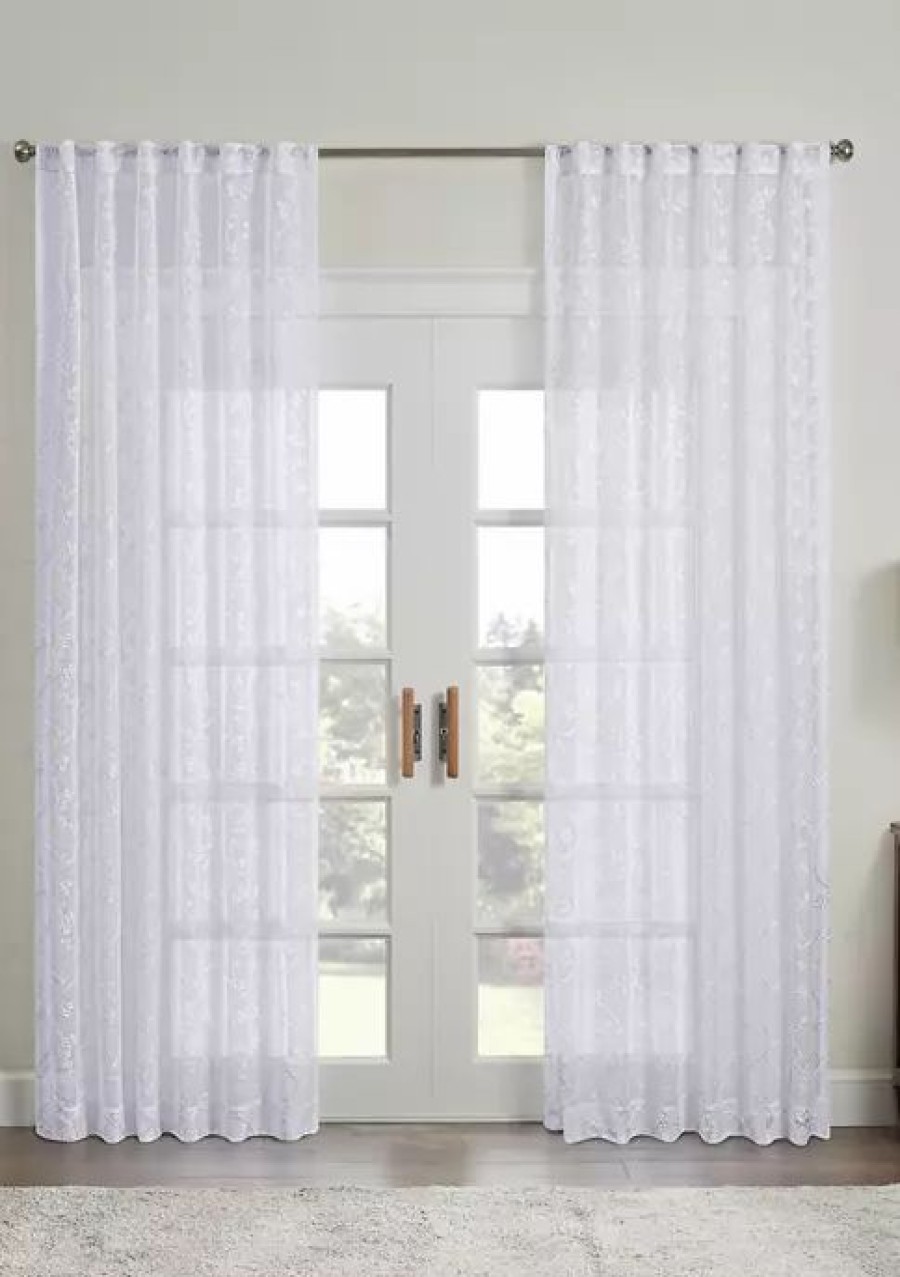 Home * | Best Deal Waverly Indochina Sheer Panel White