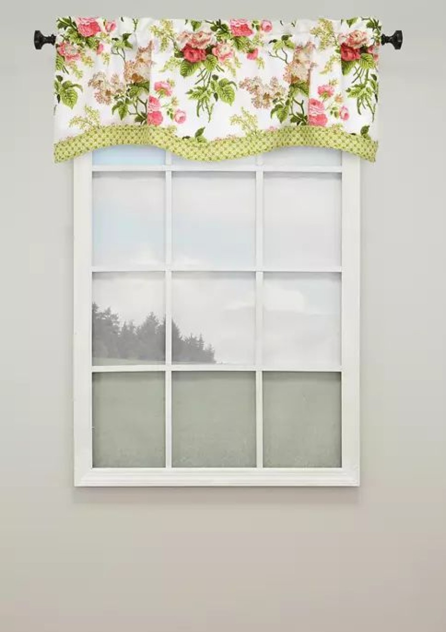 Home * | Best Pirce Waverly Emma'S Garden Lined Window Valance Blossom