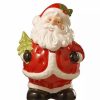 Home * | Best Sale National Tree 10 And Red Santa Claus Cookie Jar Christmas Decor White