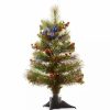 Trees * | Best Pirce National Tree 20 Pre-Lit Crestwood Spruce Battery Operated Full Artificial Christmas Tree Multicolor Led Lights Green