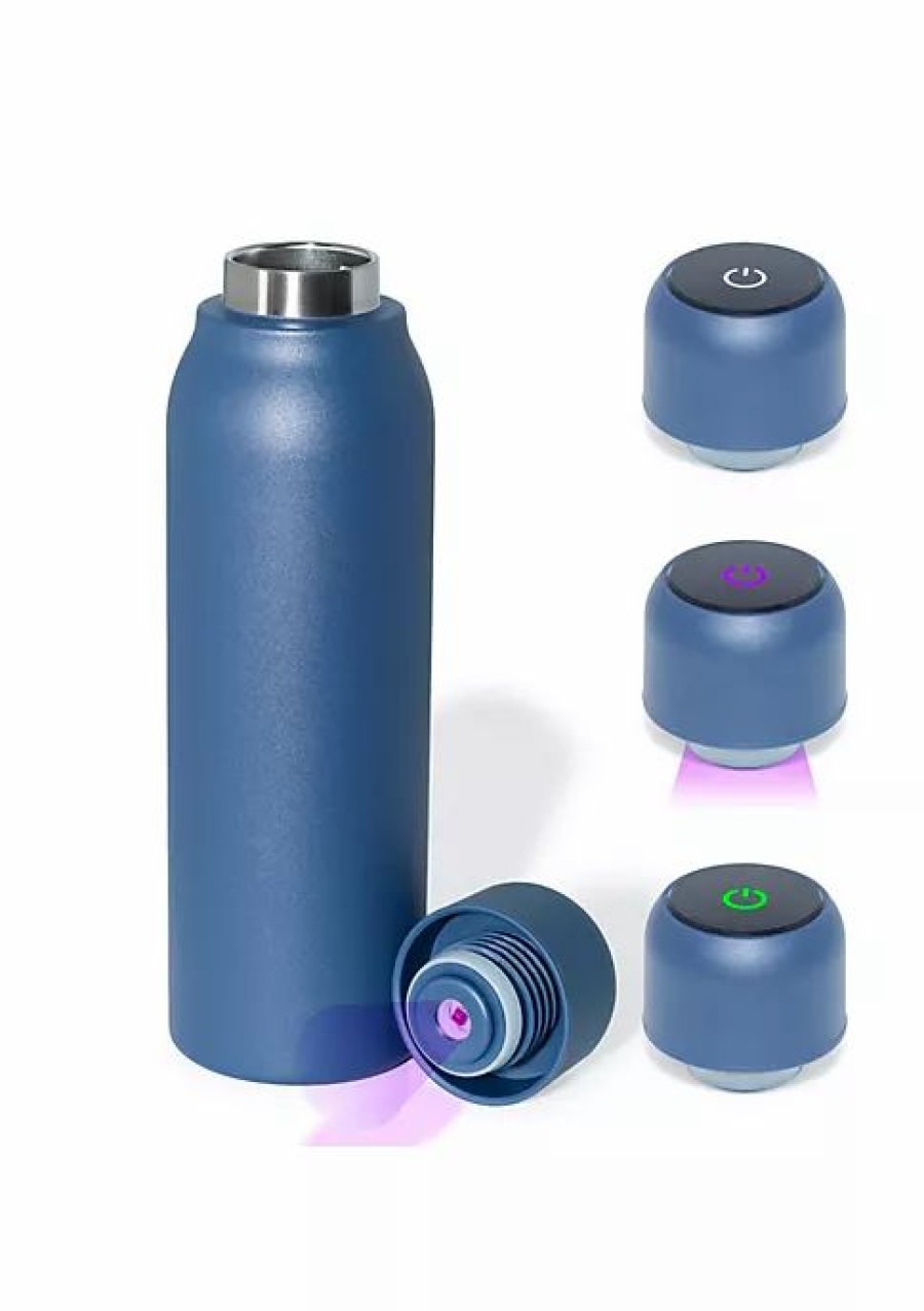 Home * | Buy Lexi Home 14 Oz. Stainless Steel Self-Cleaning Uv Water Bottle