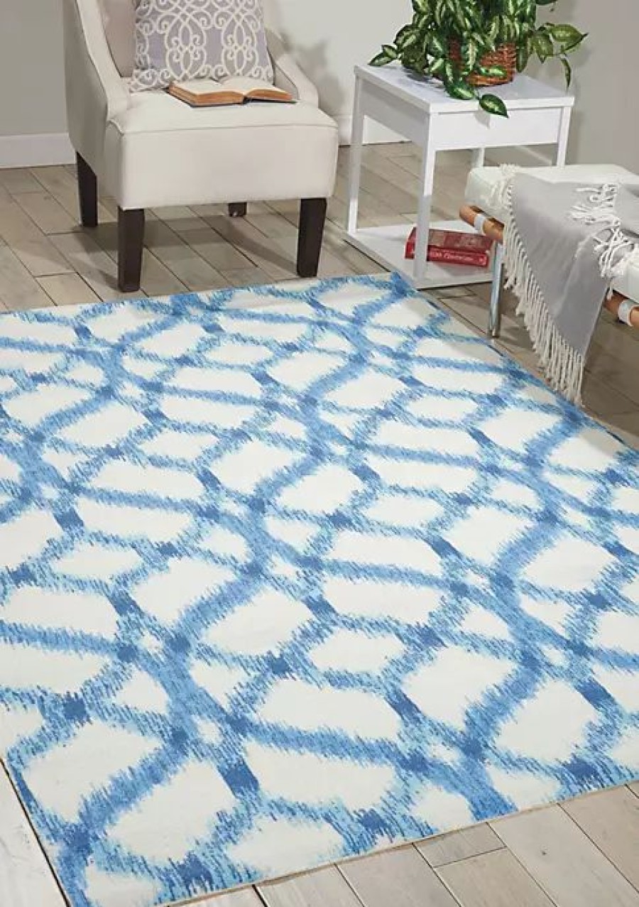 Home * | Promo Waverly Sun & Shade 5.3 Ft X 5.3 Ft Area Rug Aegean