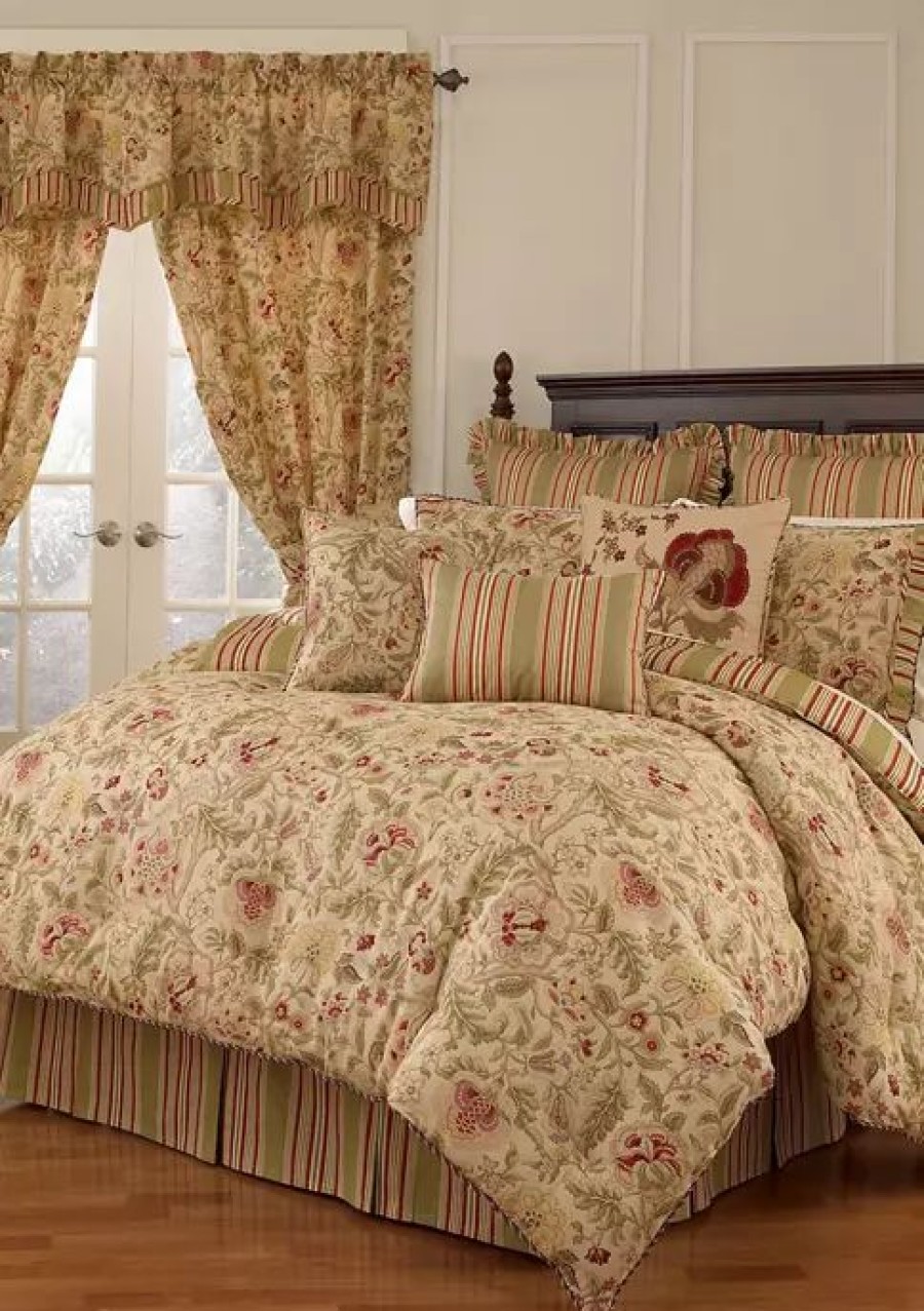 Bed & Bath * | Buy Waverly Imperial Dress Comforter Set Porcelain