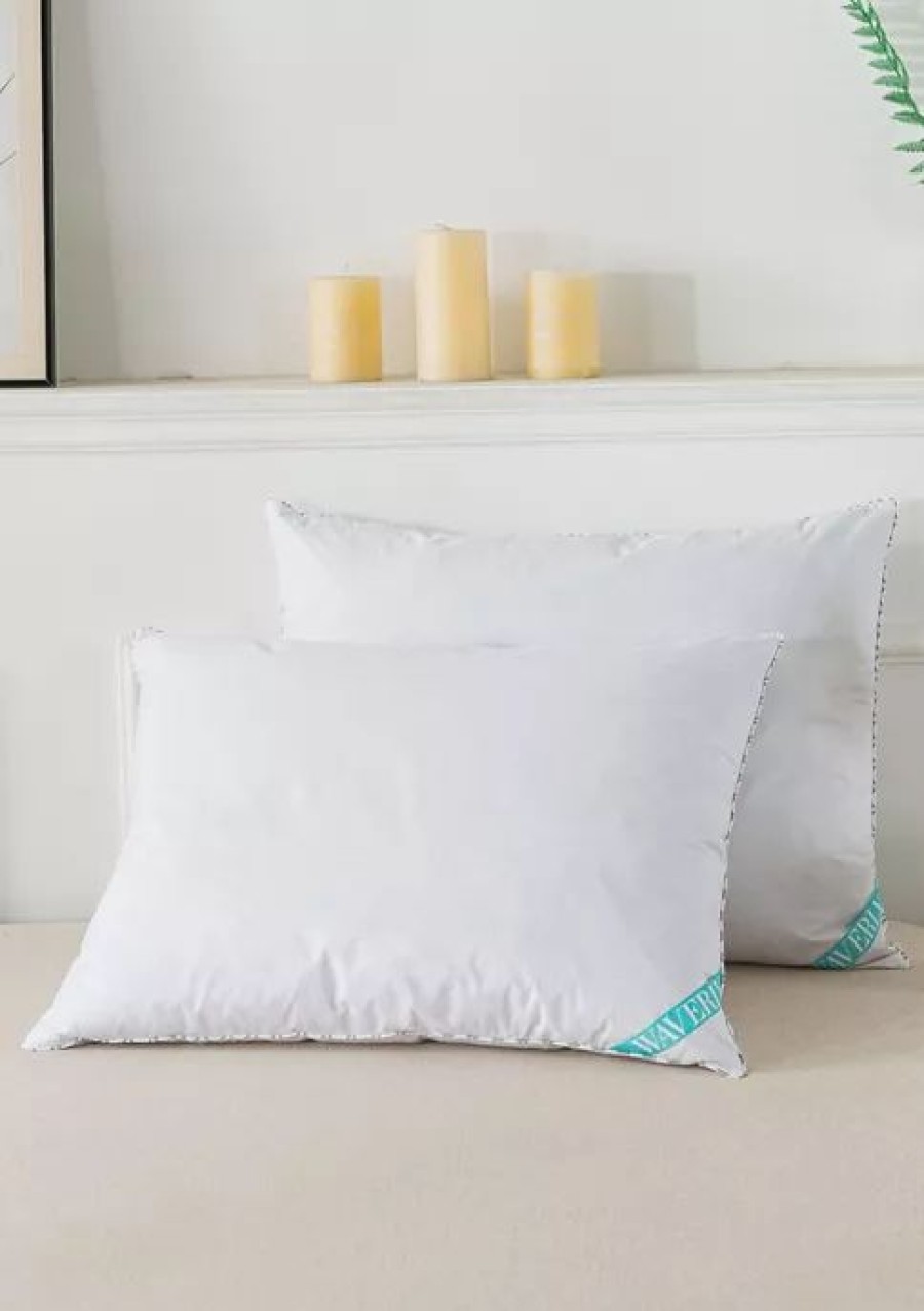 Bed & Bath * | Hot Sale Waverly Antimicrobial Down Blend Pillow White